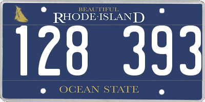 RI license plate 128393