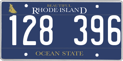 RI license plate 128396