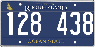 RI license plate 128438
