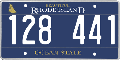 RI license plate 128441