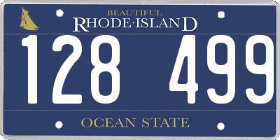 RI license plate 128499