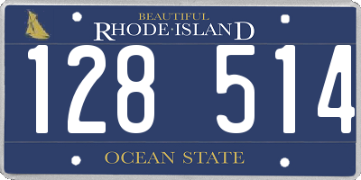 RI license plate 128514