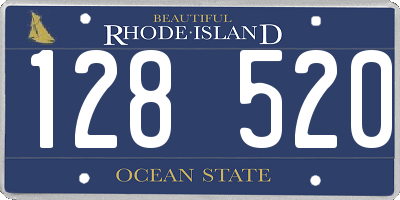 RI license plate 128520