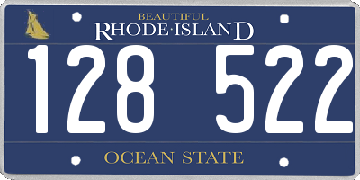 RI license plate 128522