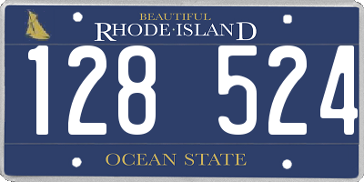 RI license plate 128524