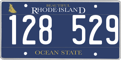 RI license plate 128529