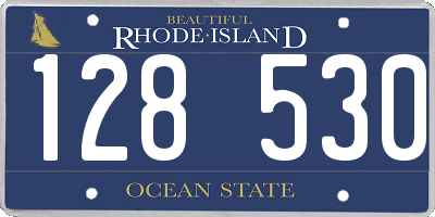RI license plate 128530