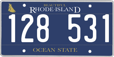 RI license plate 128531