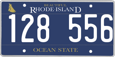 RI license plate 128556