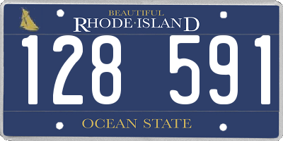 RI license plate 128591
