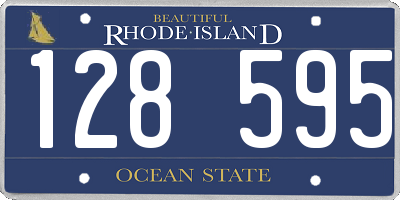 RI license plate 128595