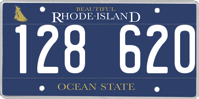 RI license plate 128620