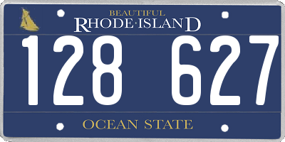 RI license plate 128627