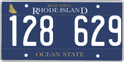 RI license plate 128629