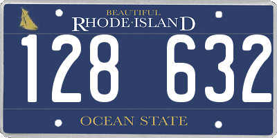 RI license plate 128632