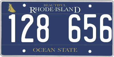 RI license plate 128656