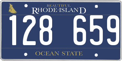 RI license plate 128659