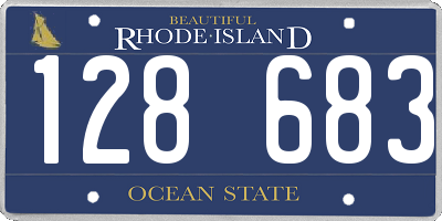 RI license plate 128683