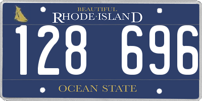 RI license plate 128696