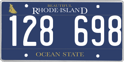 RI license plate 128698