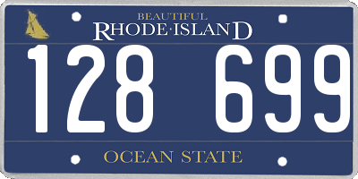 RI license plate 128699