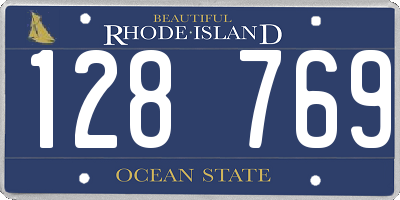 RI license plate 128769