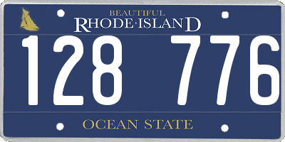 RI license plate 128776