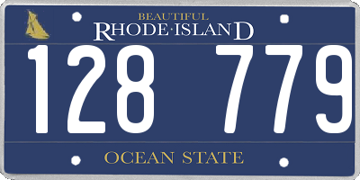 RI license plate 128779