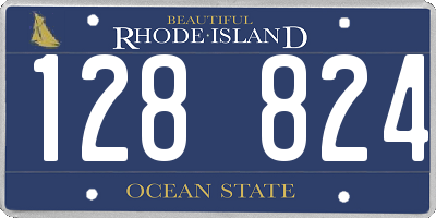 RI license plate 128824