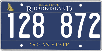 RI license plate 128872