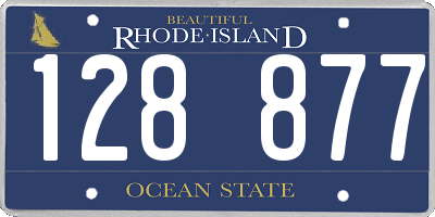 RI license plate 128877