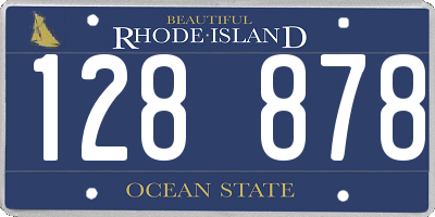 RI license plate 128878