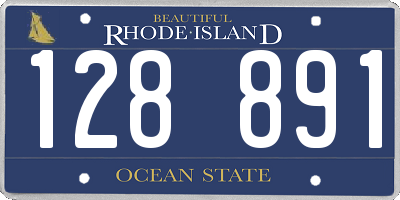 RI license plate 128891