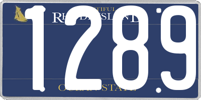 RI license plate 1289