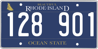 RI license plate 128901