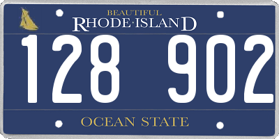 RI license plate 128902