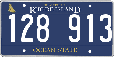 RI license plate 128913
