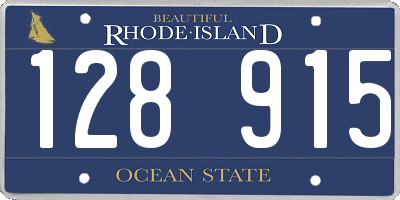 RI license plate 128915