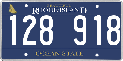 RI license plate 128918