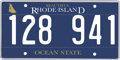 RI license plate 128941