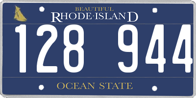 RI license plate 128944
