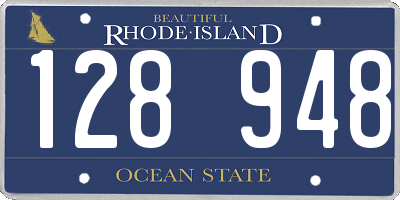 RI license plate 128948