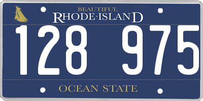 RI license plate 128975