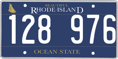 RI license plate 128976