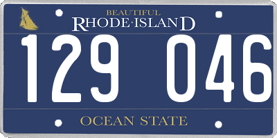 RI license plate 129046