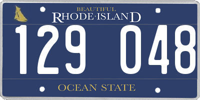 RI license plate 129048