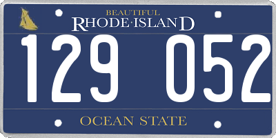 RI license plate 129052