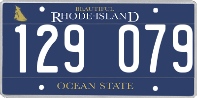 RI license plate 129079