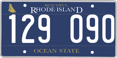 RI license plate 129090
