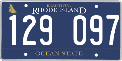 RI license plate 129097